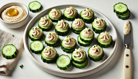 Cucumber Hummus Bites Recipe