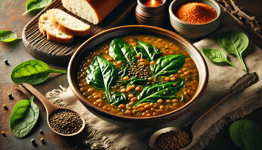 Lentil & Spinach Soup Recipe